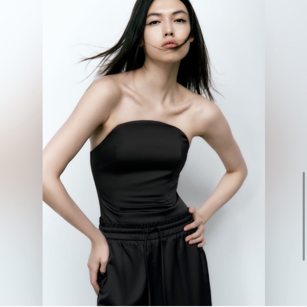 ZARA SATEEN BODYSUIT